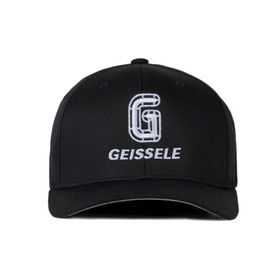 Geissele Automatics Flex Fit Hat in black with white designs